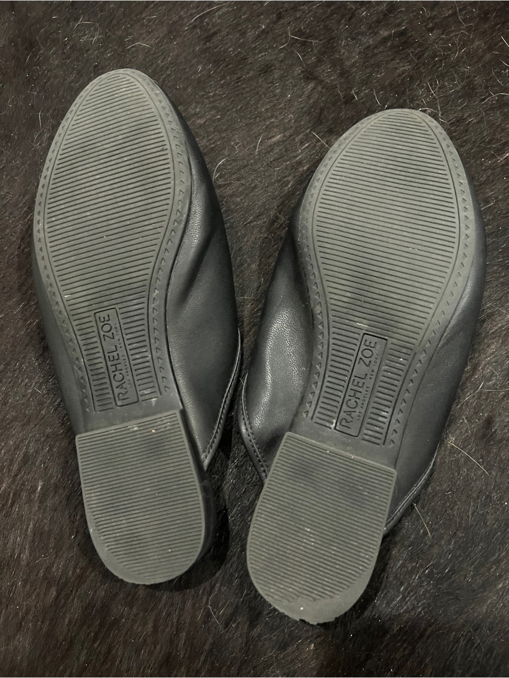 Rachel Zoe Black Slip-On Mule Loafers with Silver Bit - Picture 4 of 4
